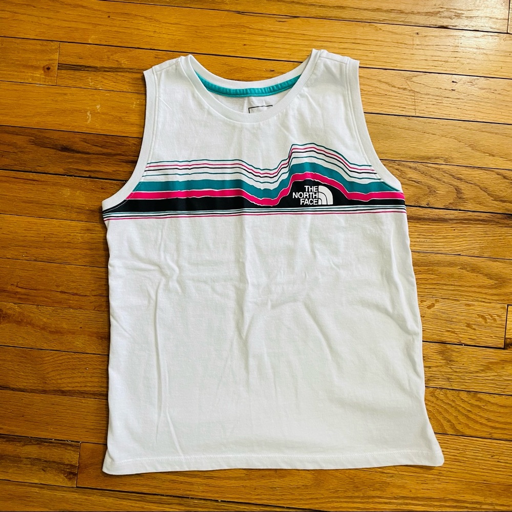 🎉5X HP🎉XL Girls (14/16) The North Face logo top - Never Worn! - Picture 5 of 11